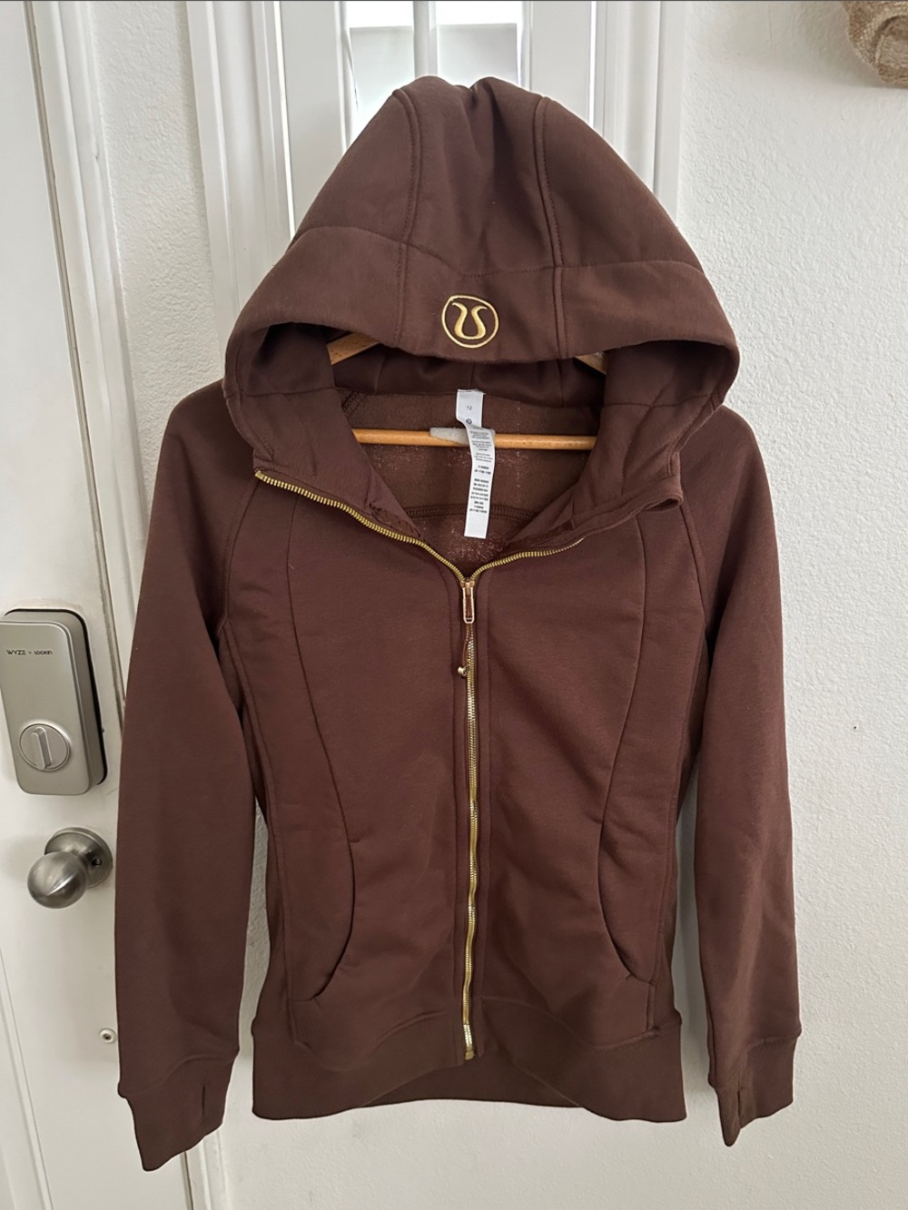 lululemon athletica Brown Full-Zip Hooded Jacket